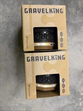 2 Panaracer GravelKing X1 TLR 700x40 Tubeless Bicycle Tires Black/Amber 1-Pair