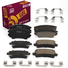 Front & Rear Ceramic Disc Brake Pad Set Fits Buick LaCrosse Saab 9-5