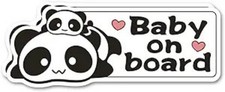 Baby on Board Car Safety Decal with Magnet, Cute Sign
