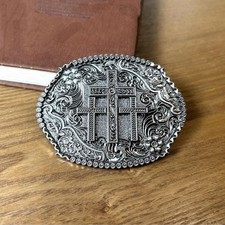 Three Crosses Belt Buckle
