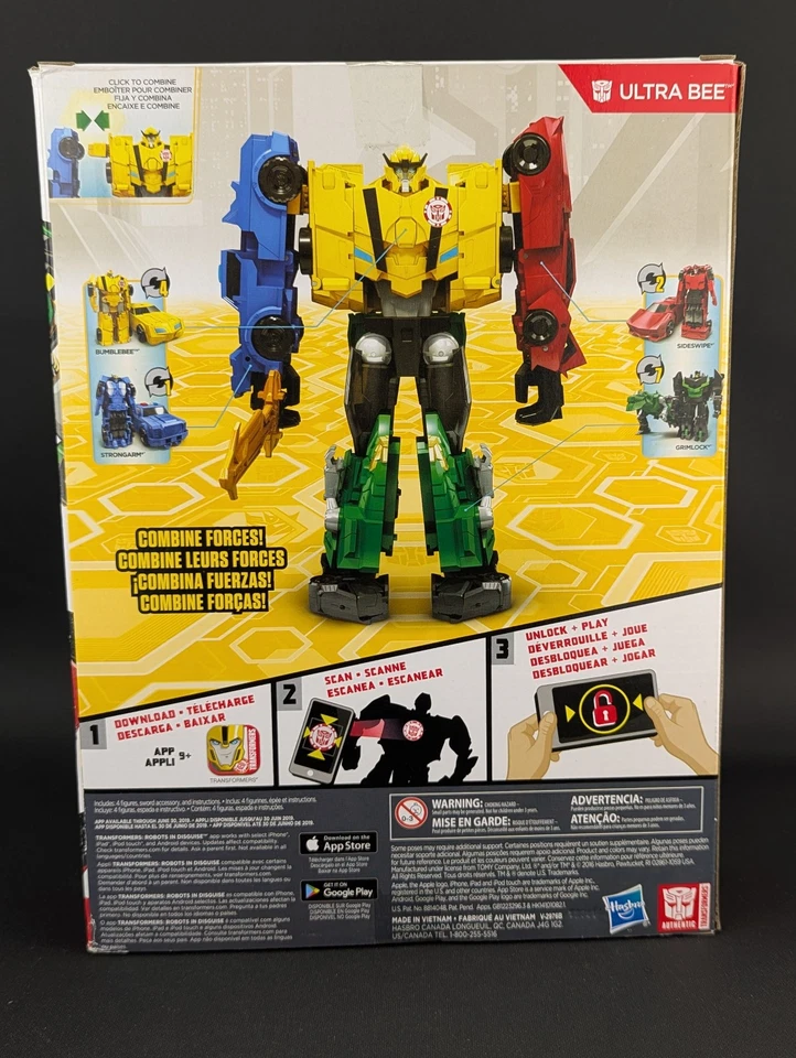 Transformers Robots In Disguise Ultra Bee SEALED Hasbro RID 2015 Combiner Force - Image 3 of 4