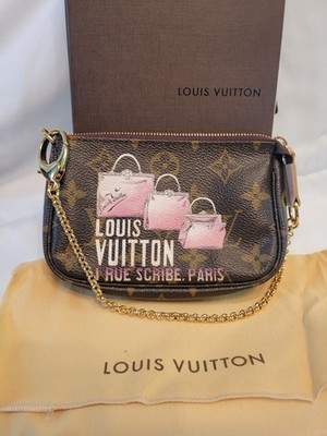 Louis Vuitton Monogram Canvas ''1 Rue Scribe, Paris'' Mini Pochette