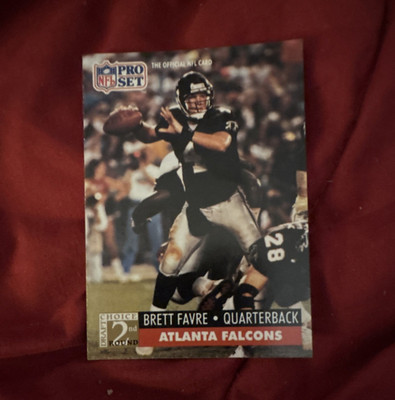 1991 Pro Set - Brett Favre #762 Draft Choice 2nd Round Atlanta Falcons