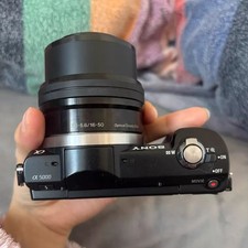 Sony Alpha A5000 20.1MP Flip Screen Mirrorless Camera with PZ 16-50mm Lens Black
