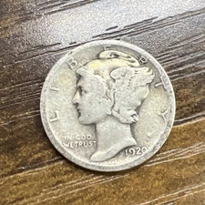 1920 Mercury Dime Actual Coin 90% Silver Free S&H  Check My Store & Save