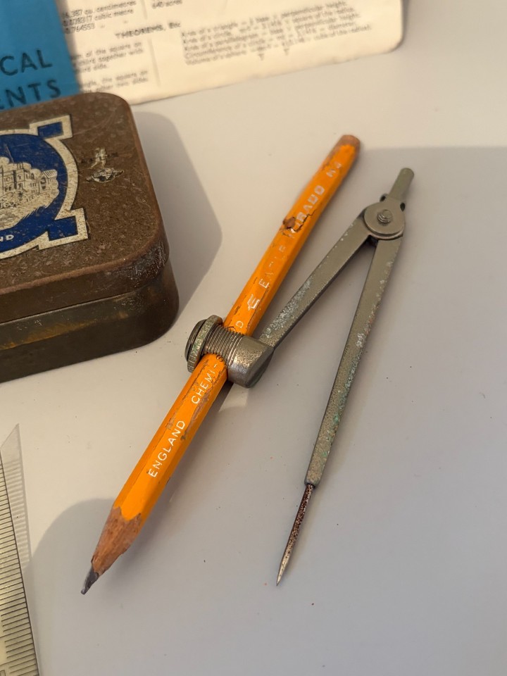 Very Rare Helix Oxford Mathematical Instruments Set in Iron Box ...