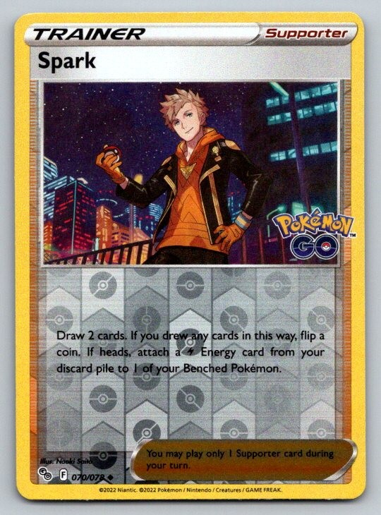 Spark Pokemon GO 070/078 NM Reverse Holo