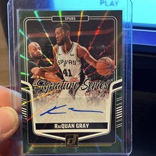 2024-25 Panini Donruss Signature Series RaiQuan Gray Autograph Spurs #SS-RQG