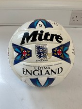 Mitre Ultima England Football Signed Size 5 Collectible Ball