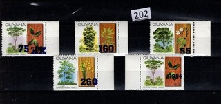 /// GUYANA MNH FLORA OVERPRINT