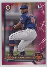 2022 Bowman Prospects Fuchsia Border 204/299 Robert Dominguez #BP-51 12yh