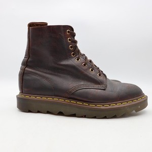 Doc Dr. Martens 1460 C.F. Stead Leather Boots Men\'s UK 7 US 8 Dark Brown ENGLAND Dr Martens 1460, Dark Brown, Size 7,10; Powder Leather, Mens  main image 3