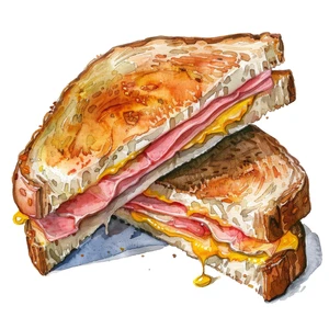 Sandwiches Sandwich Toastie Self Adhesive Sticker