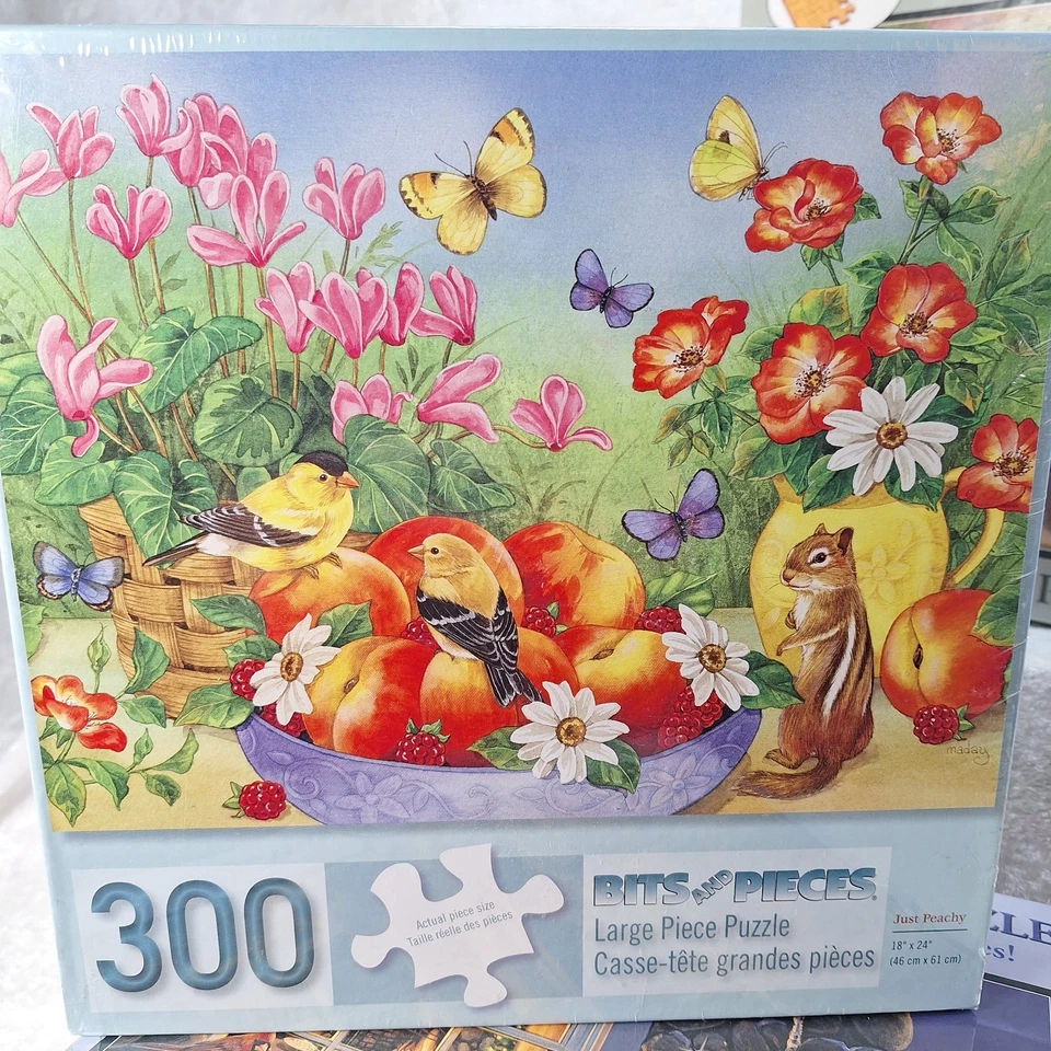 (Lot of 3) Bits & Pieces Puzzle, (2) 300 Pc + (1) 500 Pc Winter New & Sealed - Image 3 of 4