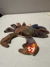 Ty Beanie Babies Claude the Crab and Teenie Beanie Claude