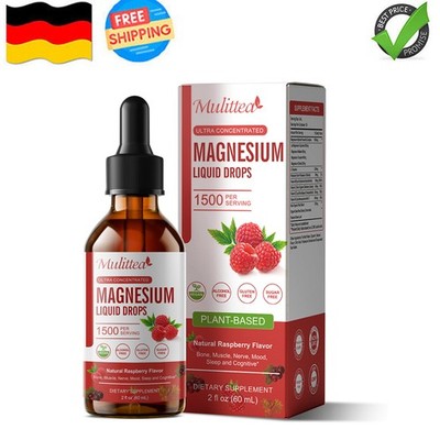 Magnesium Glycinat Tropfen 60ml Schnelle Aufnahme Vitamin Support