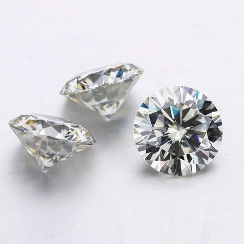 Certified 1 mm Round Cut CVD Diamond J Color VVS/VS Clarity 2 Pcs Lot - Picture 2 of 8