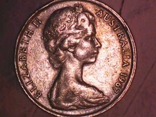1967 Australia 10 Cents Coin Circulated