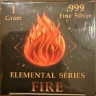 Elemental Series Fire 1 Gram .999 Silver Color Or Gold Gilded Chase UNOPENED Box