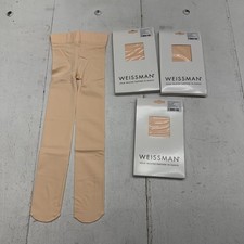 Weissman Tights Girls M Pink Ballet Footed Dance Nylon Spandex Kids IC 4 Pack