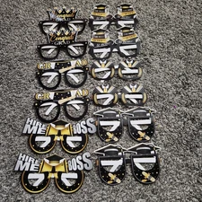 12 Pairs Graduation Paper Glasses Funny