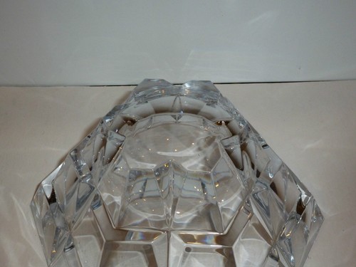 Gorgeous Miller Rogaska Large Crystal "Brilliance" Bowl, Geometric Design - Picture 7 of 8