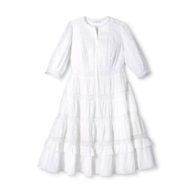 LoveShackFancy Phoebe Button-Up Women's Dress Target White New SIZE 4 | eBay