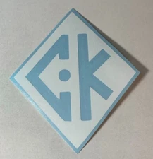 CK Worldwide Logo Vinyl Decal High Quality Outdoor Sticker Welding TIG Torch