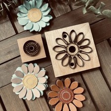 Petal Flower Leather Craft Cutting Dies Japan Steel Blade Wooden Punch Template