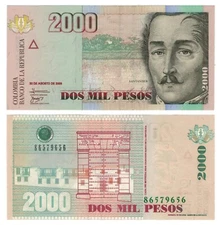 Colombia 2000 Pesos (30.8.2008) - General/Bank Building/p457j, B988i UNC