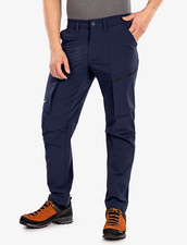 Pantaloni Salewa Puez Durastretch Cargo Escursionismo Trekking Uomo Blu Navy Taglia. L