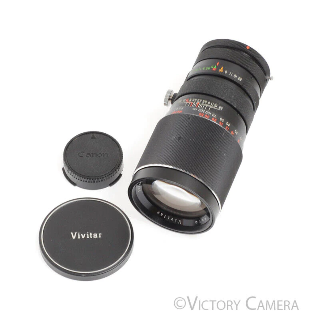 Vivitar 200mm F/3.5 Auto Telephoto for Canon FD 単焦点レンズ Vivitar 200mm F3.5 Mount Telephoto Prime Lens for Canon FD [EXC