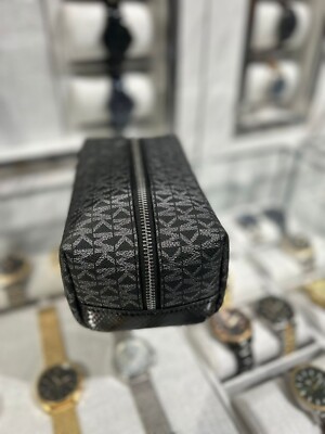 【関税&送料込】Michael By Michael Kors Printed Canvas Card Michael Kors MK Logo Mens Credit Card Case Holder Wallet