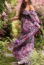 Loveshackfancy Gala Lace Chiffon Da Judah Dress Size 4 New