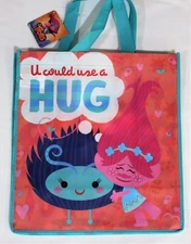  Dream Works Trolls Reusable Bag "U Could Use A Hug" Grocery Eco Friendly Tote