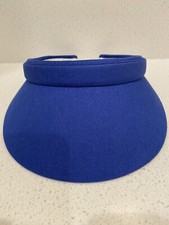 TOP HEADWEAR Womens Blue Cotton Twill Clip-On Athletic Visor One Size Fits All