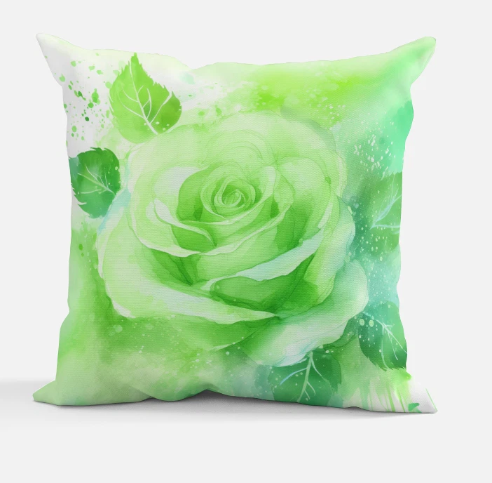 Hermoso cojín de almohada rosa. 9 colores 12x12" 16x16" 24x24" Poliéster Nuevo Foto 3 de 4