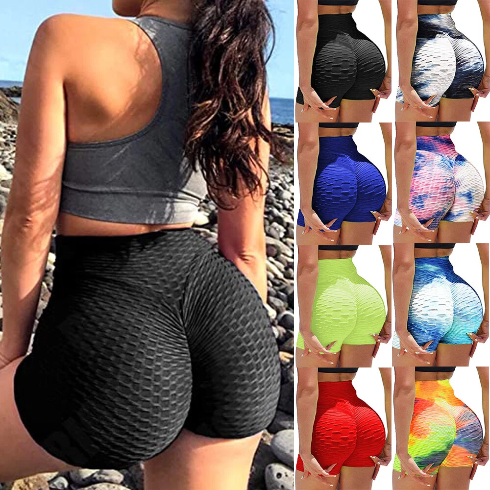 Cross Waist Booty Shorts for Women Scrunch Butt Lifting Workout Bottom Legging  Shorts - Walmart.com