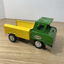 Vintage Bandai Hercules Sr Dump Truck Steel 1960s Green Yellow Japan