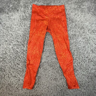Adidas Women s Supernova ''HOW WE DO'' 7/8 XS Training Tights Pants Orange CG1112