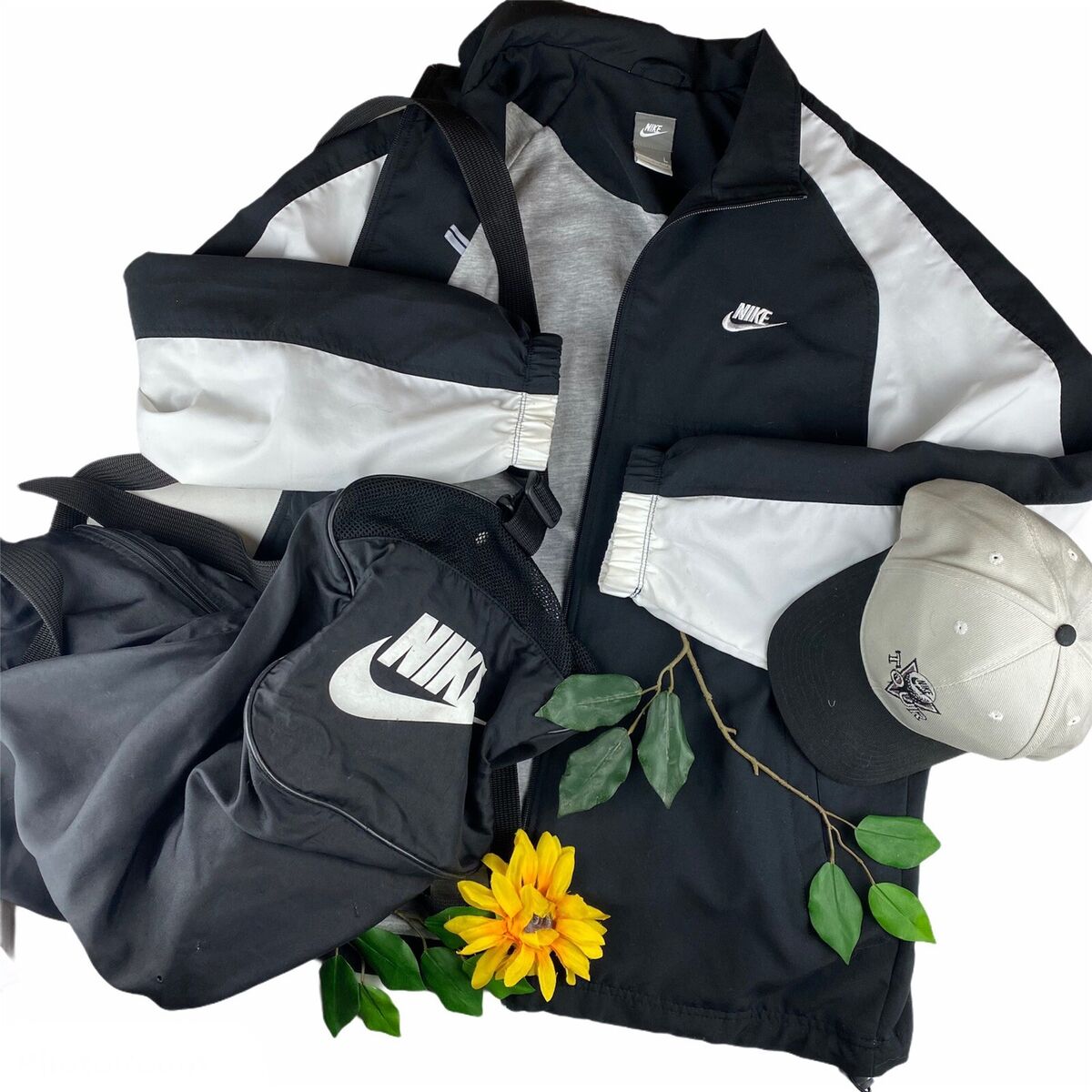 Nike Lined Dull Zip Track Jacket Gray Tag Early 2000s Y2K Nike Lined Dull Zip Track Jacket Gray Tag Early 2000s Y2K