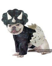 California Costumes Dino Pup Dinosaur Triceratops Halloween Costume Dog PET20159