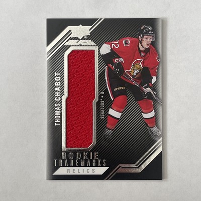 Thomas Chabot 2016-17 UD Black - Rookie Trademarks Relics #RTR-TC  (MEM, RC) 