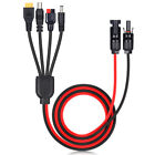 Solar Panel Extension Cable 4 In 1 Dc5521 7909 Xt60 Female Connector Pv Wire 3ft