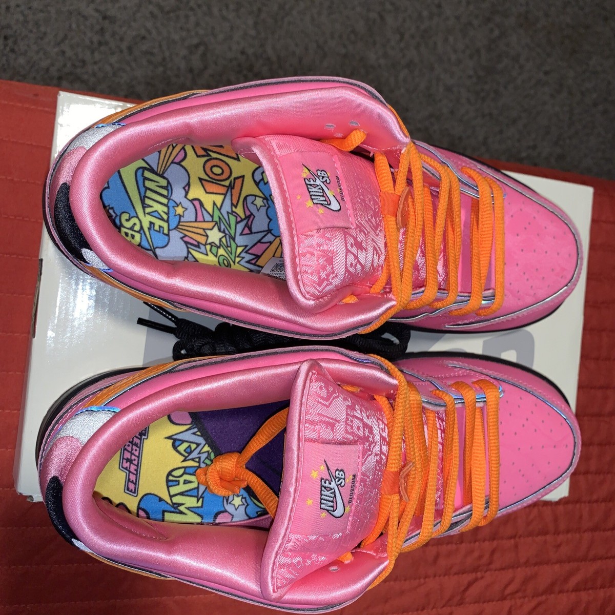 Size 10 - Nike SB Dunk Low Pro QS x The Powerpuff Girls Blossom | eBay