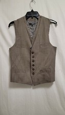 Murano Waistcoat Vest Size S Brown