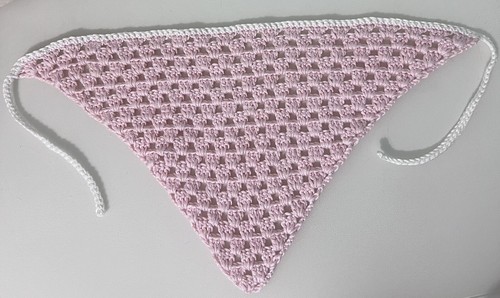 Handmade Crochet Head Scarf - Picture 1 of 2
