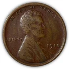 1918 Lincoln Wheat Cent Extremely Fine XF Coin #8834