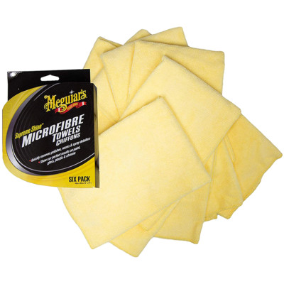 Meguiars - Supreme Shine Microfibre Towel Microfasertücher 6er Spar Set