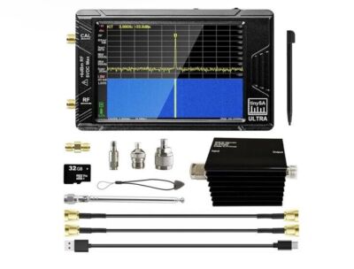 4'' Display Tiny Spectrum Analyzer TinySA ULTRA 4'' 32GB card with 50W Attenuator